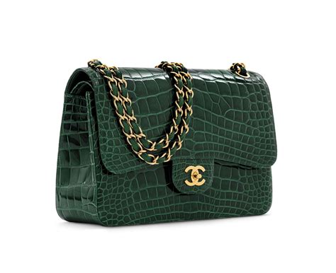 chanel green shopping bag|emerald green Chanel bag.